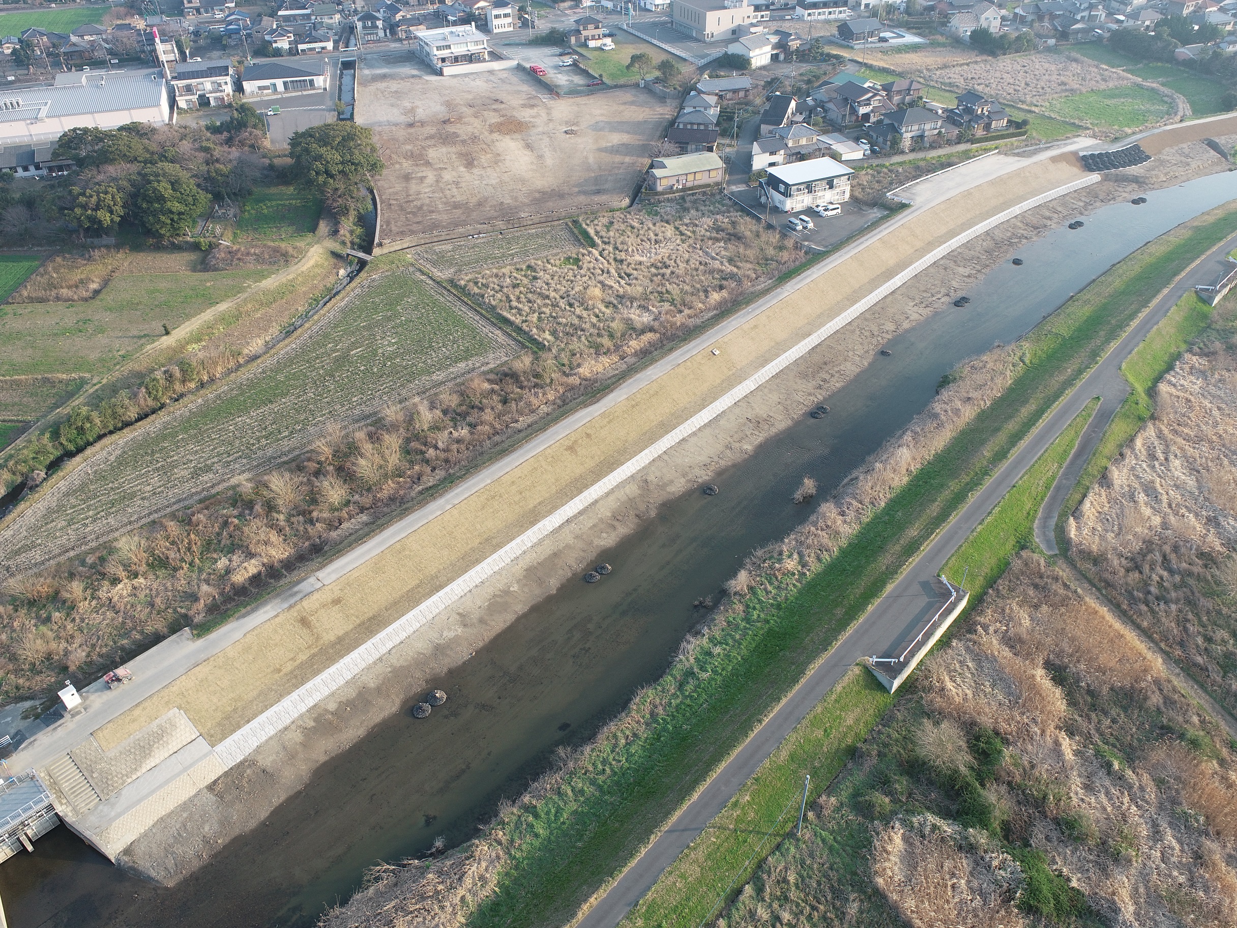 巨瀬川田主丸地区護岸工事