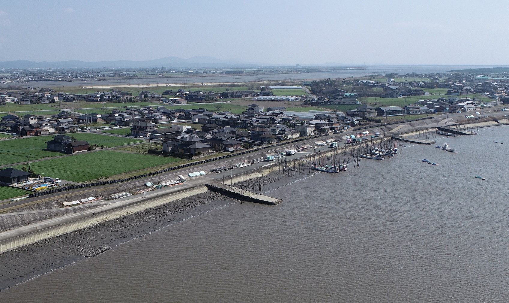 早津江川大野島地区築堤護岸工事